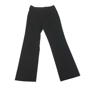 Lafayette 148 New York Black Wool Blend Menswear Trouser Pants Women's 10